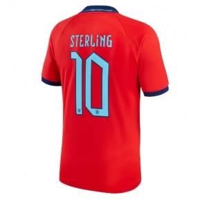 Lacne Muži Futbalové dres Anglicko Raheem Sterling #10 MS 2022 Krátky Rukáv - Preč